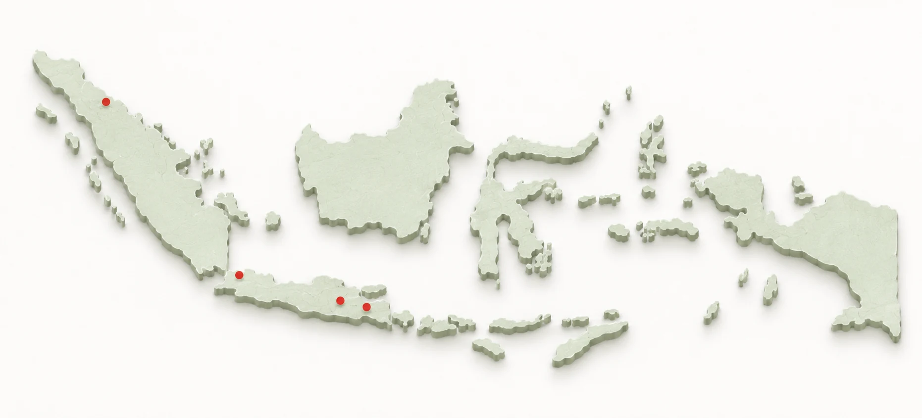 Peta lokasi gudang & kantor BNS di Indonesia